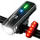 Bike Light Set USB Rechargeable Bicycle Front Headlight and Back Taillight 4 Light Modes(Black) 1