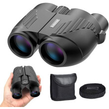 20x25 Compact Binoculars for Adults/Kids, High Power & Low Light Vision, Easy Focus for Travel/Birding(Black)