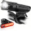 Ultra Bright USB Rechargeable Bike Light Set, Powerful Bicycle Front Headlight and Back Taillight(Black) 1