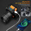 Rechargeable Headlamp, Motion Sensor, 5 Lighting Modes. IPX7 Waterproof, 90 Adjustable & zoomable(Black) 3
