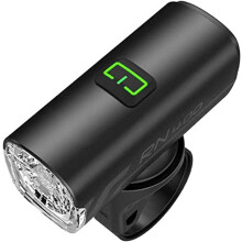Bike Lights, 400 Lumens USB Type-C Rechargeable Front Light, IPX7 Waterproof Bicycle Headlight (Black)