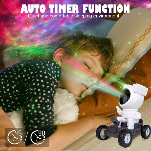 Astronaut Galaxy Projector Starlight Lamp, 360 Nebula Projection, with Remote Control and Timer(White) 2
