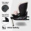 My Babiie MBCS400 Spin R129 Car Seat with Support Leg - Pink Leopard 8