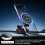 Magnetic Phone Charger Mount, 360 Foldable Suction Holder for Car/Gym/Mirror, Magsafe, iPhone/Android(Black) 3