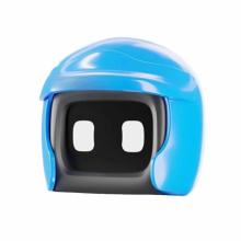 (Blauw) Robot Auto Dashboard Decors Sterke Plastic Auto Interieur Speelgoed Stijlvolle Voertuigen Robot Ornament voor Liefhebbers