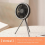Campingventilator met draagbare 3-in-1 LED-lamp, USB-oplaadbaar en ophangbaar 3