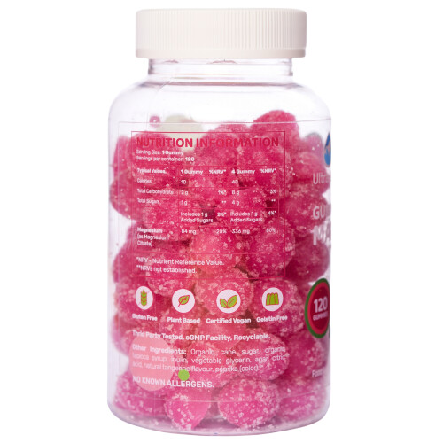 Ultra Lyte Magnesium Gummies Watermelon - 120 Count 1