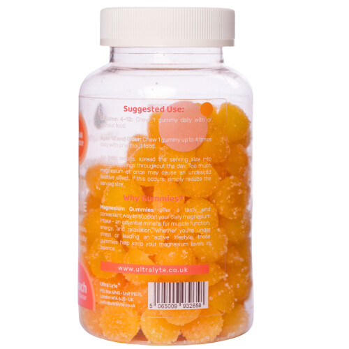 Ultra Lyte Magnesium Gummies Peach - 120 Count 1