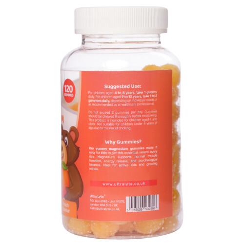 Ultra Lyte Kids Magnesium Citrate 120 Gummies - Peach 1