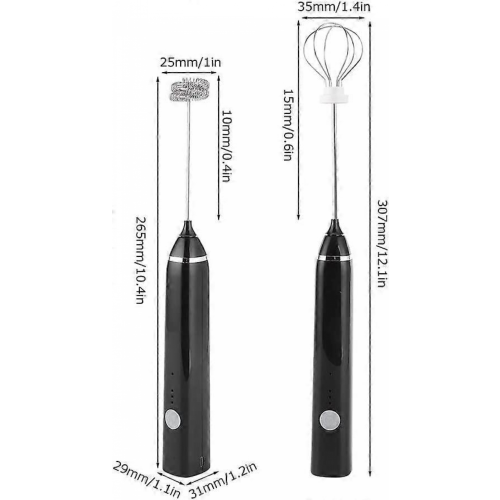 Elektrische mixer mini, elektrische garde melkopschuimer USB oplaadbaar 2