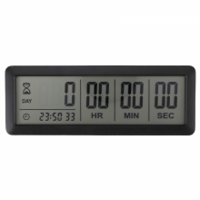 (zwart)Grote digitale aftelklok met timer - 999 dagen aftelklok met timer, compatibel met de afstudeerlabkeuken