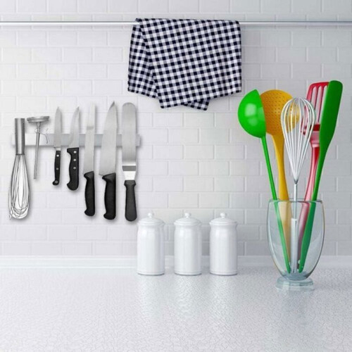 Portacoltelli e posate magnetico 40 cm in acciaio inox VHV 2