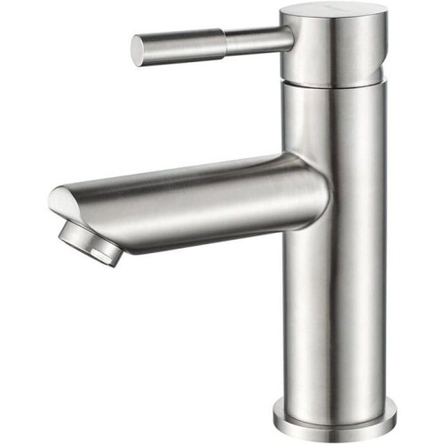 Miscelatore monocomando per bagno VHV in acciaio inox grigio