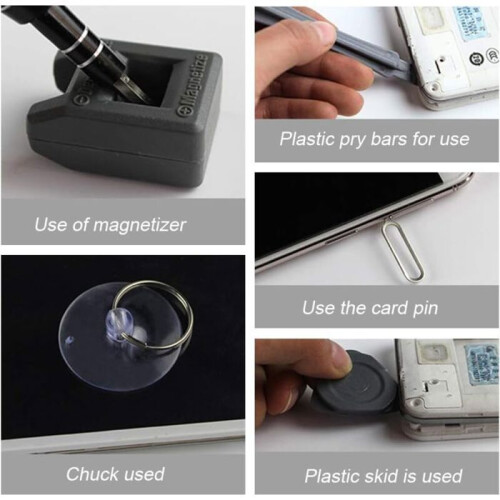 Kit di riparazione mini cacciavite magnetico di precisione 135 in 1 per iPhone e computer VHV 2