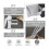 Supporto da parete per asciugacapelli VHV in plastica per uso autoadesivo per bagno 20 x 106 cm 3