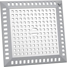 Griglia doccia in acciaio inox VHV 123 x 123 cm per bagno