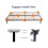 Gambe per letto - VHV - 4 gambe regolabili - Supporto centrale - Colore nero - Pesante 4