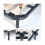 Gambe per letto - VHV - 4 gambe regolabili - Supporto centrale - Colore nero - Pesante 3