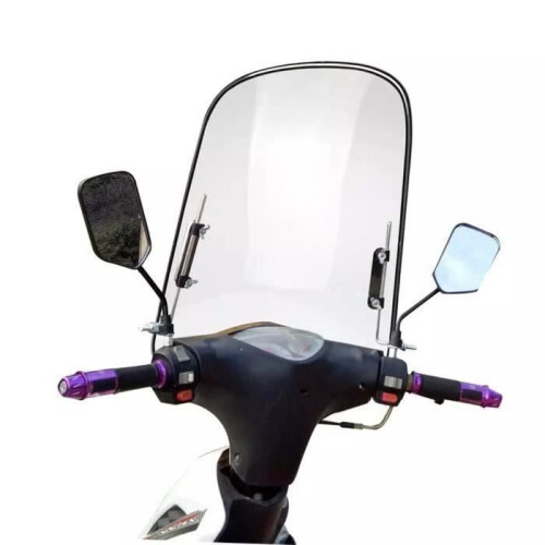 Deflettore antivento universale per finestrini moto, trasparente, spessore 2 mm 2