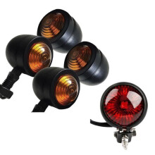 Indicatori di direzione per moto, luci posteriori, luci dei freni per Cafe Racer, Bobber e Chopper