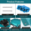 Power Wheel-adapter compatibel met Makita 18V LXT-accu 4