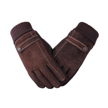 Winter Men Gloves Leather Touch Screen Warm Casual Gloves Mittens Men Outdoor Sport