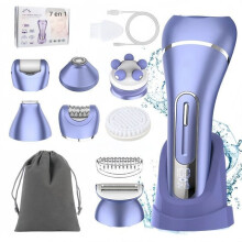 Epilatore elettrico 1 in 1 per donna - Impermeabile IPX7 - Ricaricabile tramite USB - 2 velocità, soluzione completa per una pelle liscia e