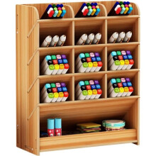 Portapenne multifunzionale in legno – Ciliegio – Marrone – Unisex – Adulto