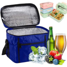 Borsa termica per il pranzo, borsa termica da 10 litri, per lavoro, scuola, spiaggia o picnic, blu