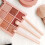 Set di pennelli per il trucco – Non specificato – 4 in 1 – Portatile – Rosa – Comodo per i viaggi 3