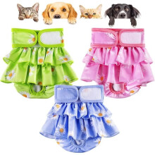 Confezione da 3 pannolini lavabili e riutilizzabili per cani - LECOO - taglia XS