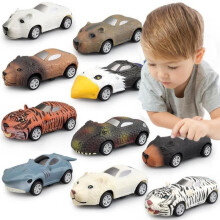 Macchinine giocattolo a frizione per bambini - Confezione da 10 - Senza batteria, resistenti agli urti, design carino, dai 3 anni in su