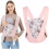 Marsupio porta-bebè per neonati (3,6-20,4 kg), rosa 1