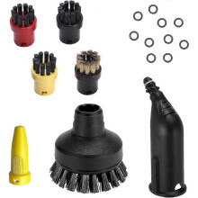Pcs Karch Steam Cleaner Accessory Set, 4 Karch Brushes, 1 Large Round and 2 Nozzle Spare Parts, for Karch SC1 SC2 CTK10 SC3 SC4 SC5 SC7