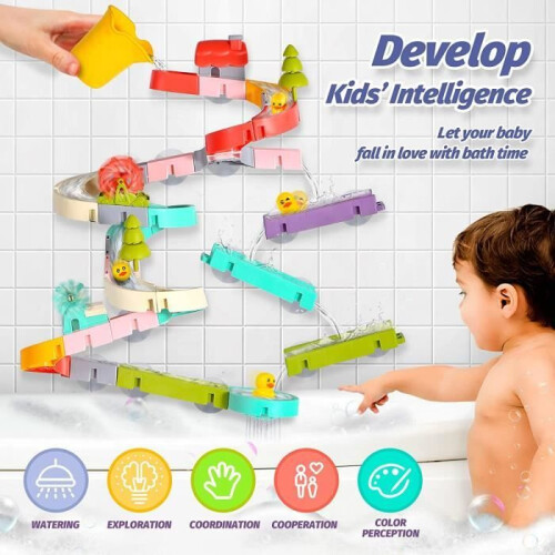 Giocattoli da bagno - Puzzle da 62 pezzi - Unisex - Bambini dai 3 anni in su 1
