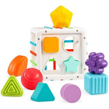 Giocattolo per ordinare le forme dei bambini – Montessori – 6, 9 e 12 mesi – Plastica senza BPA – Coordinazione occhio-mano