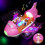 LECOO Bump & Go Aereo per bambini – Rosa – LED e suoni 3