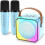 Microfono Karaoke Wireless per Bambini con 2 Microfoni – Bluetooth 5.3 – Cambia Voce e Luce LED – per Ragazzi e Ragazze 1
