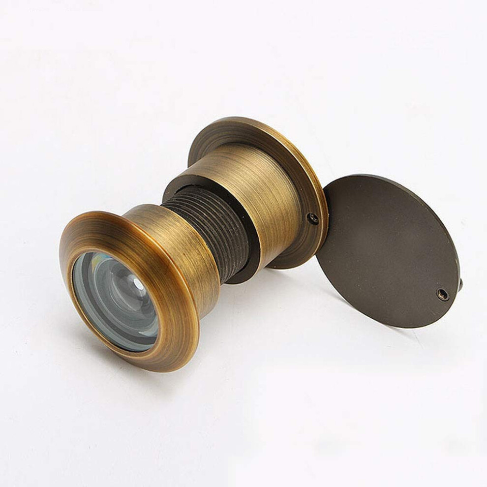 Copper Peephole Door Viewer 200 Degree Hd Optical Wide-Angle Door Camera Anti-Theft (Brass) 940534622401