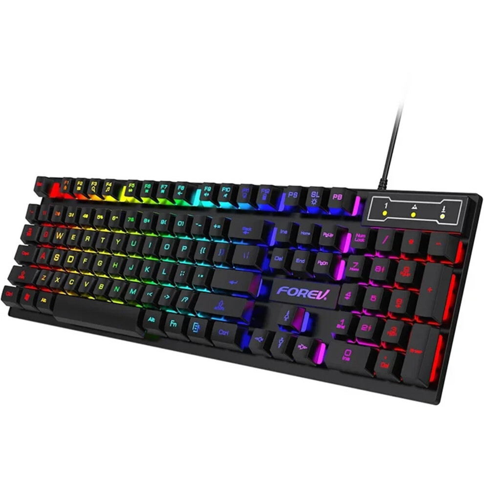 104 Key Backlit Mechanical Keyboard Wired Gaming Keyboard Luminous Keyboard Set For Gamer Laptop Office(Keyboard) 940534623125