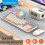 Wireless Keyboard and Mouse Set, Dual Mode Bluetooth  2.4G, 400mAh Rechargeable Battery, Phone Holder, TypeC Charging 5