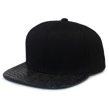 Fabric Baseball Hat 6 Panel Fashion Hat Hip Hop Style Flat Bill Performance Hat Skateboard Strapback Hats
