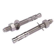 1/2' X 4-1/2' Wedge Anchor (5pc), 18-8 Stainless Steel Corrosion Resistant Washers and Nuts Included Choose Size