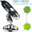 Microscope 1600X 3 in 1 8 LED Handheld Digital Microscope, with Stand 2