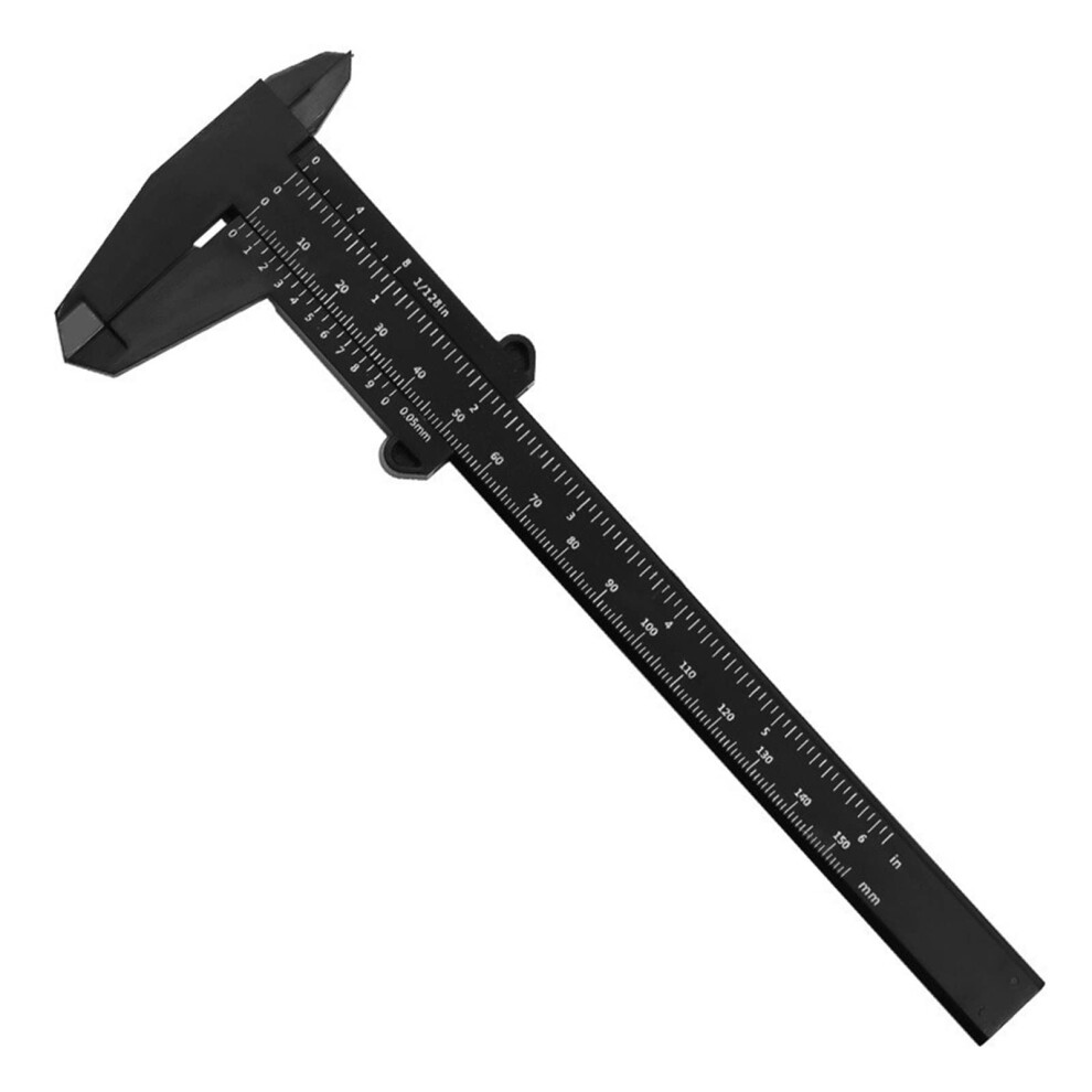 6Pcs Diy Measure Tool Woodworking Metalworking Plumbing Model Making 150Mm Vernier Caliper Aperture Depth Diameter Measure Tool Calipers(150Mm Black) 820064722560