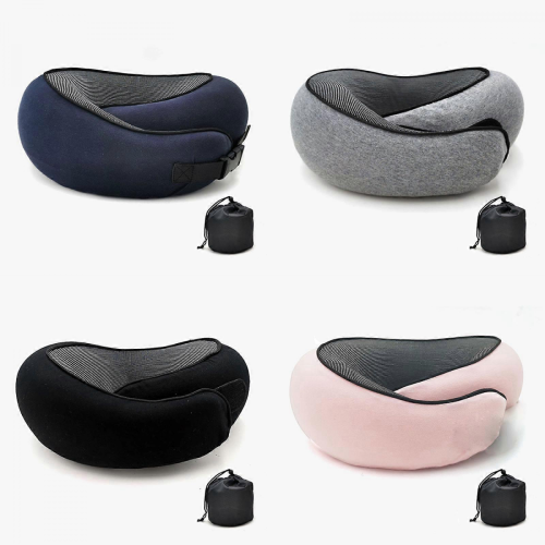 Cuscino da viaggio per il collo, cuscino da viaggio per dormire, supporto per il collo per aerei, offerta del 50% 1
