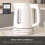Hamilton Beach Hamilton Beach, Electric Kettle, Compact, 1L, White, HB3038W1 8