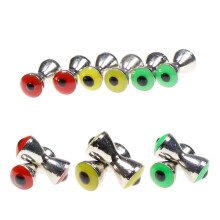 Pack of 30 Dumbbell Eyes Fly Tying Materials Realistic for Crafts Spinner Flies Mix Color