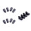 Walking Stick Tips Rubber Trekking Pole Tips Replacement  Rubber Tips for Hiking Poles, 12 Pack 1