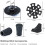 Walking Stick Tips Rubber Trekking Pole Tips Replacement  Rubber Tips for Hiking Poles, 12 Pack 3